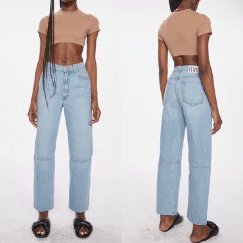 Mother Jeans - High Waist Double Stack Seamed Ankle in Just a Nibble